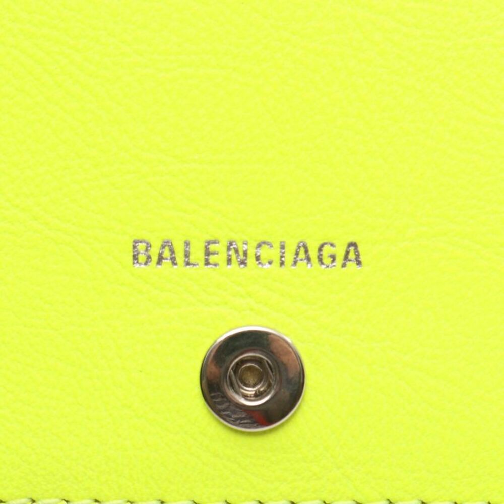 Balenciaga Leather Card Case Green - Picture 7 of 7
